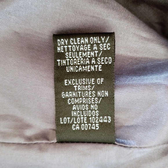 JS Boutique Silver Gray Satin Strapless Dress - Picture 4 of 5